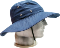 ON SITE SAFETY WIDE BRIM HAT - NAVY BLUE LARGE/XL 